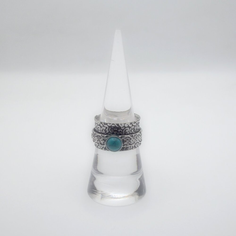 Meditation Spinning Anxiety Stress Relief Sterling Silver Ring